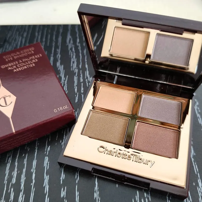 Charlotte Tilbury Brand Makeup 4 Farver Øjenskygge Disc 5,2g Pude Talk Nature Let at farve Foundation Øjenskygge Kosmetik — image 9