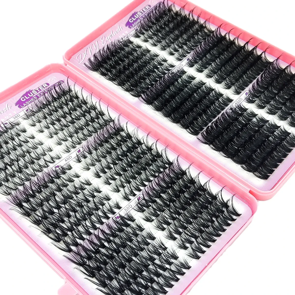 36 row fluffy eyelash bundle left and right eyelashes extended 30-100D independent eyelashes cat eye eyelash extension — image 3