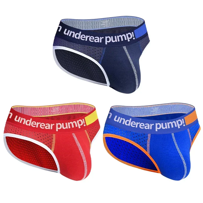 Cueca masculina de malha emagrecedora, cintura baixa, bolsa convexa em u, cintura elástica, respirável, cueca jockstrap colorida — image 42
