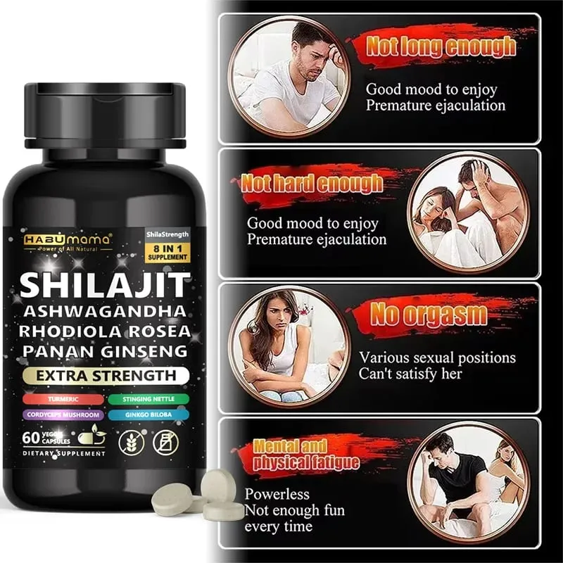 Natural Powerful Male Supplement with Shilajit Ashwagandha & Ginseng Extract — image 2