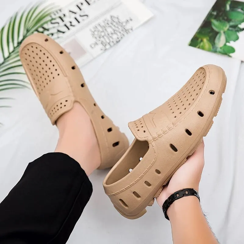 Bekväma loafers för män Skor Läderskor Halkfria körskor Fritidsskor Eva Tofflor Halkfria skor Stor storlek 46 — image 4