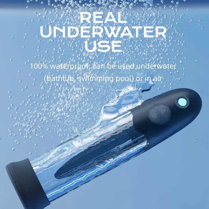 Electric Penis Pump Water Bath Penis Massage Enlarger Enlargement Vacuum Pump Penile Bigger Thicken Trainer Sex Toys for Men