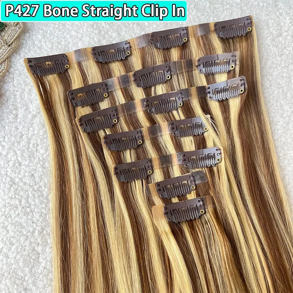 Clip in Hair Extensions Real Natural Hair Virgin Straight Set 7 Pcs/Set Vietnamese Clip in Human Hair Extensions