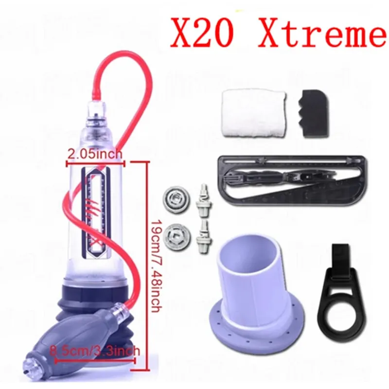 Hydrotherapy X20 X30 X40 Penis Pump Penis Enlargement Enhancer Water Spa Vacuum Pump For Men Penis Extender Sex Toys For Men