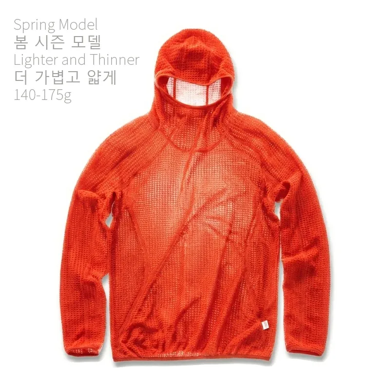 Thermolite® Lightweight Hooded T-Shirt Men's Long Sleeve Thermal Hoodie para sa Hiking Camping at Cycling Anti-Static at Anti-Pilling — image 12