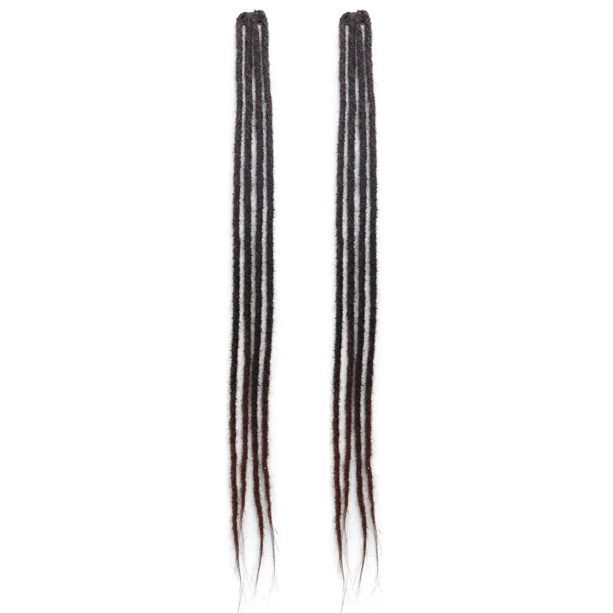 2Pcs Clip in Braid Hair Extensions Wig Synthetic Dreadlock Hair Pieces Bohemian Hair Accessories For Women Daily/Party Use