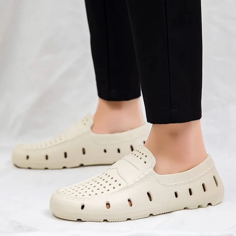 Bekväma loafers för män Skor Läderskor Halkfria körskor Fritidsskor Eva Tofflor Halkfria skor Stor storlek 46 — image 5
