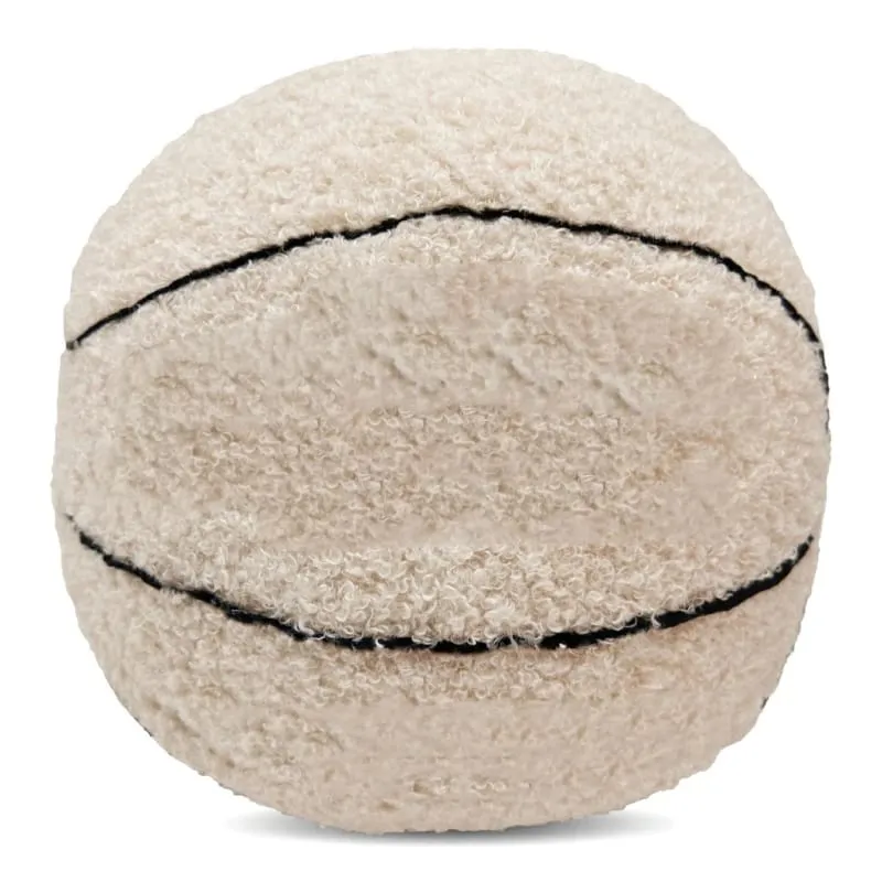 Soft Basketball Shaped Plush Throw Pillow - Fluffy Sport Stuffed Ball for Decor Gift Sports Fans Kids & Adults