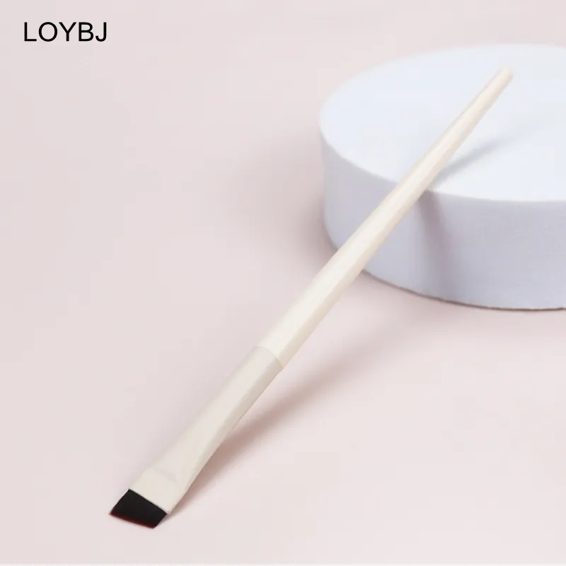 Upgrade Blade Eyeliner Brush Set Ultra Thin Fine Angle Flat Eyebrow Brush Under The Eye Place Precise Detail Brushes Ivory — image 4