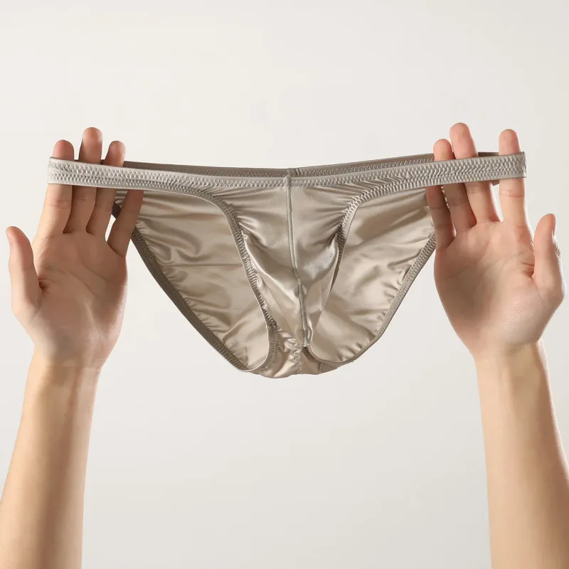 Mga Panlalaking Low Rise Gym Brief Makinis na Satin Sport Training Underwear Bodybuilding Ultra Manipis Mabilis na Dry Fitness Workout Nakakaangat ng Puwit — image 13