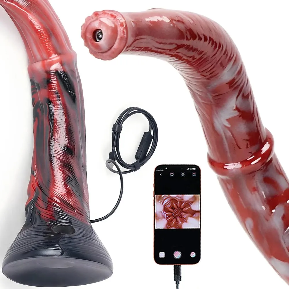 31 tum lång häst dildo anal spekulum sexleksaker i realtid tittande kamera jätte silikon butt plug med stark sugkopp — image 1