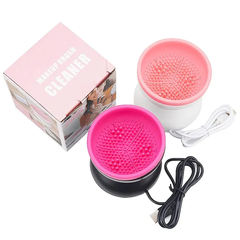 Electric Makeup Brush Cleaner Machine Silicone Cleaning Bowl Fast Wash Makeup Eyelash Brush Cleaning Tool All Cosmetic Brushes — image 5