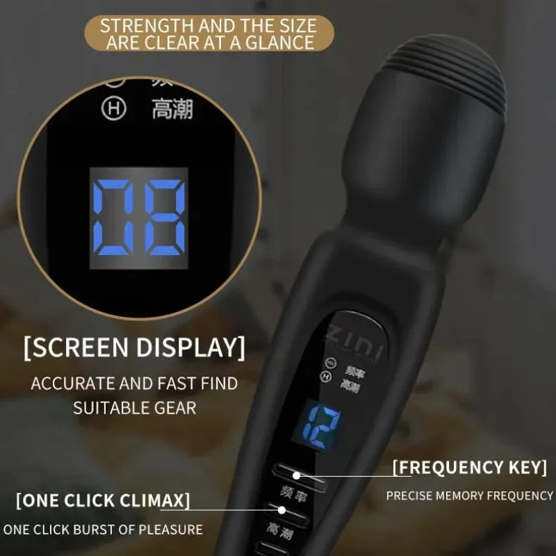 Napakahusay na Clit Vibrator para sa Babae Wand Vibrator Dildo Sex Machine Laruang Pang-adulto Babae Masturbesyon G-spot Orgasm Massager — image 3