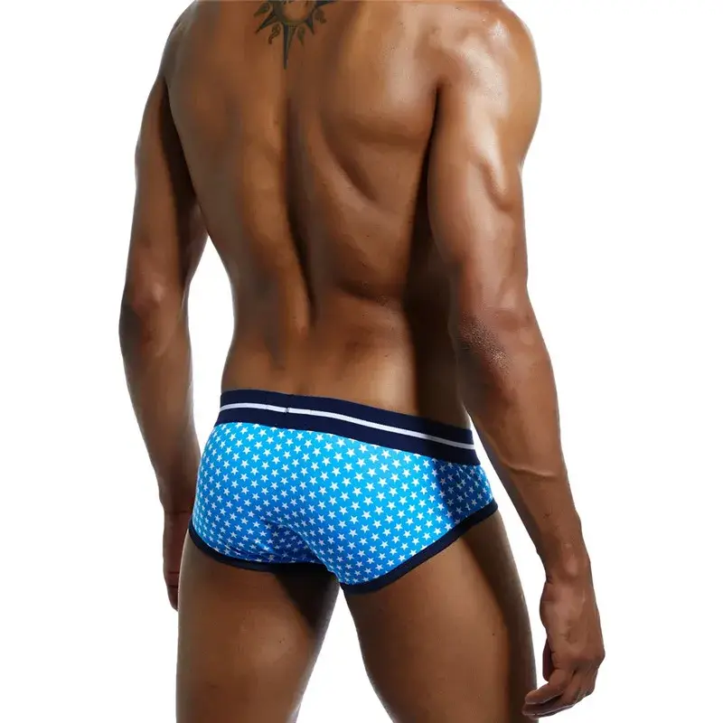 Panlalaking Underwear Briefs Cotton Printed Sexy Men Boxer Brief Slips Cueca Masculina Panties Calcinha Calzoncillos Hombre Breathable — image 13