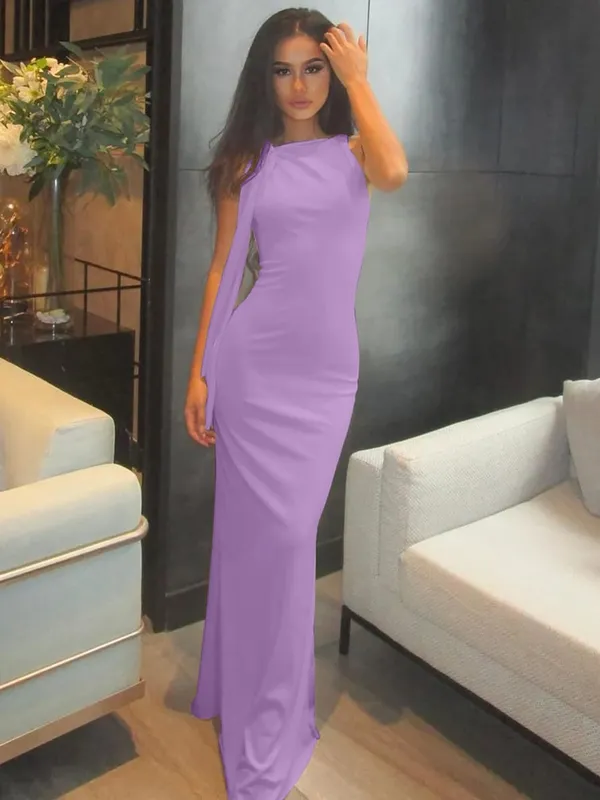 Hugcitar moda solido o collo senza maniche patchwork sexy aderente maxi abito da ballo estate donna vestiti festa festival club Y2K — image 16