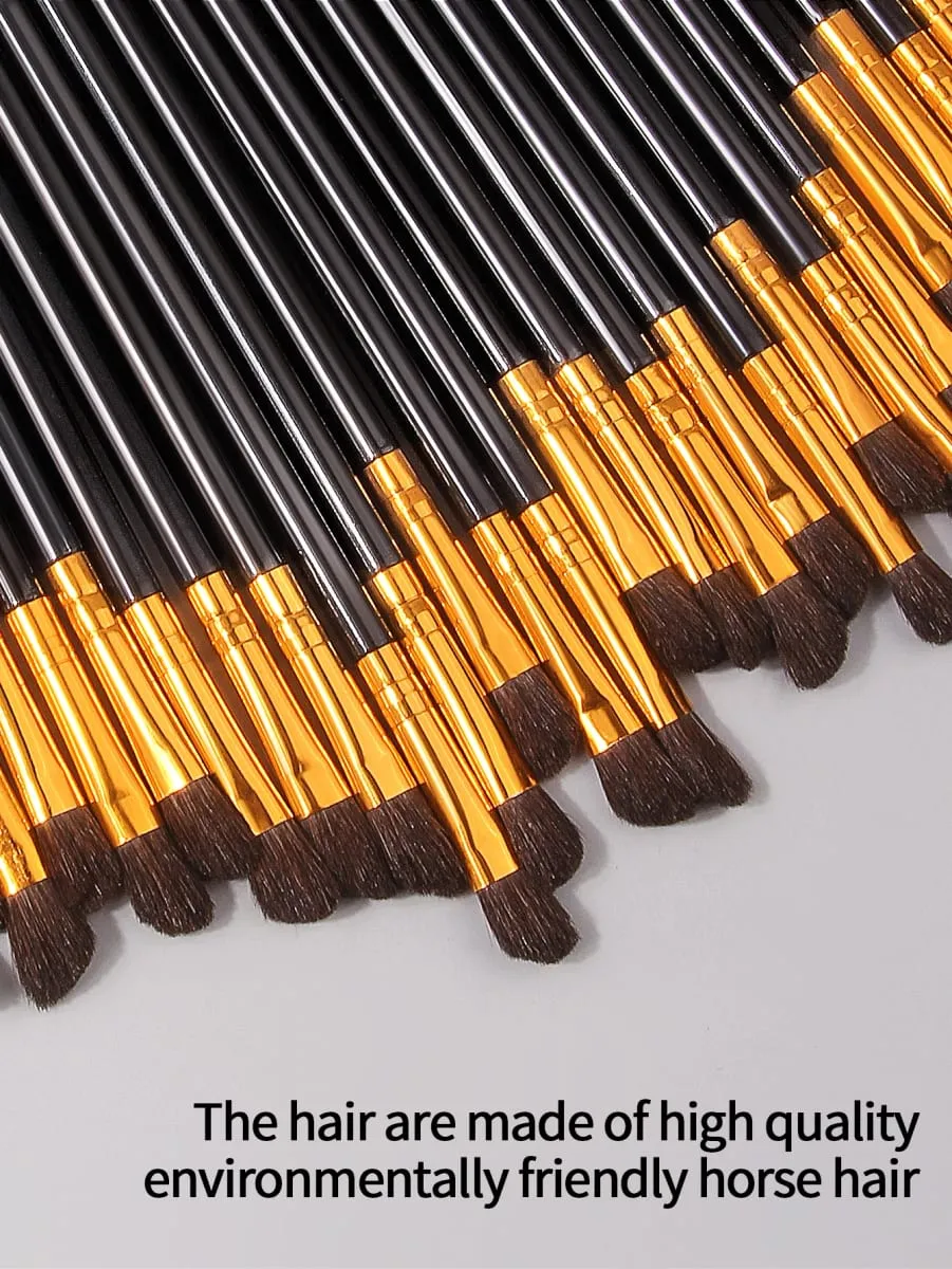 Kit di pennelli per trucco professionale da 30 pezzi Pennello per correttore Ombretto Setole morbide Pennello per shader Strumenti per il trucco di bellezza cosmetica per il viso — image 3
