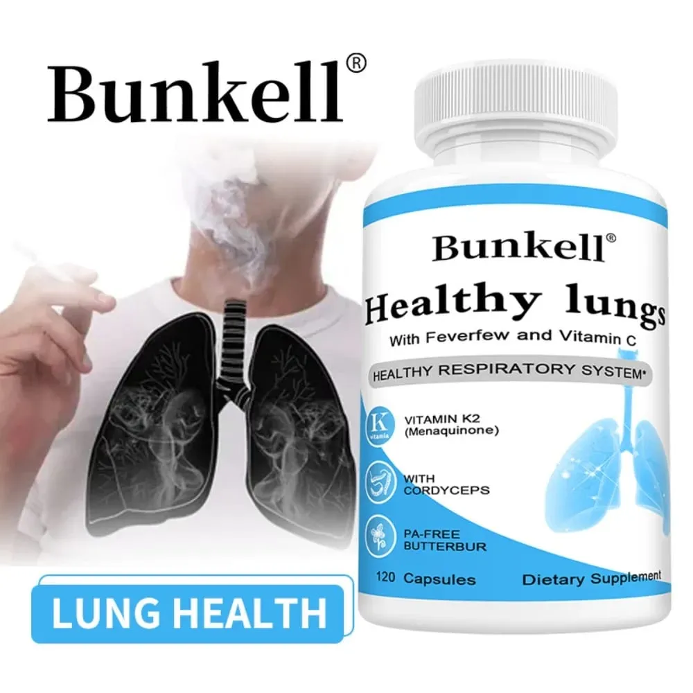 Lung Health Capsules with Vitamin C Balance Respiratory System and Skin Support Superior Respiratory Defense Bronchial Health