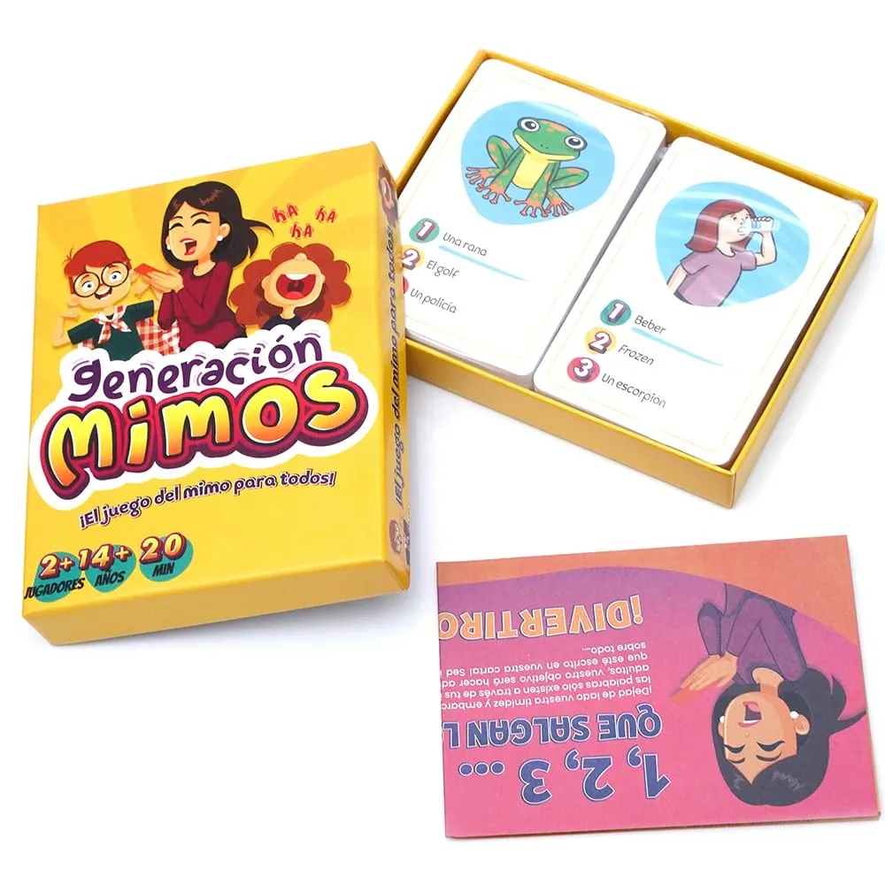 Generación Mimos Juego de Mesa Familiar Divertido con 400 Mímicas para Niños y Adultos Juego de Cartas de Mímica — image 6