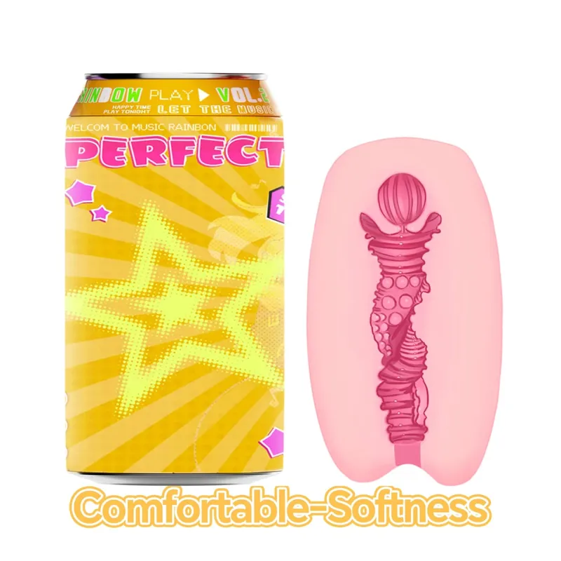 YUU Sex Toys Masculino Escondido Enlatado Copo Masturbação VER.2 Soft STPE Bolso Artificial Buceta Masturbadores para Homens Onahole 7 Cores — image 10