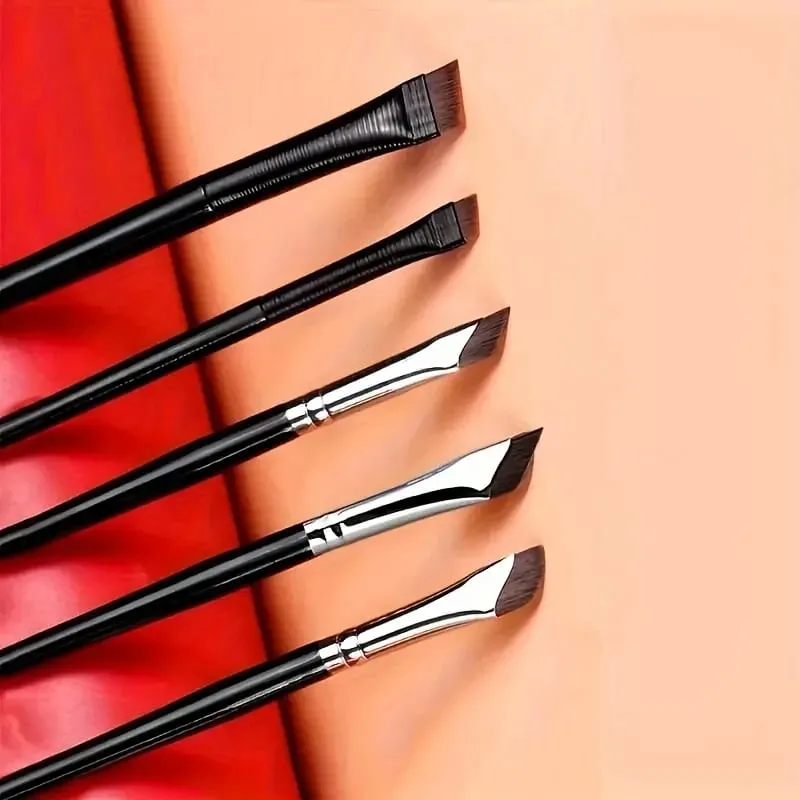 5pcs Eyeliner Brush Set with Tilted Fine Blade Suitable for Precise Application - Suitable for All Skin Types. — image 1