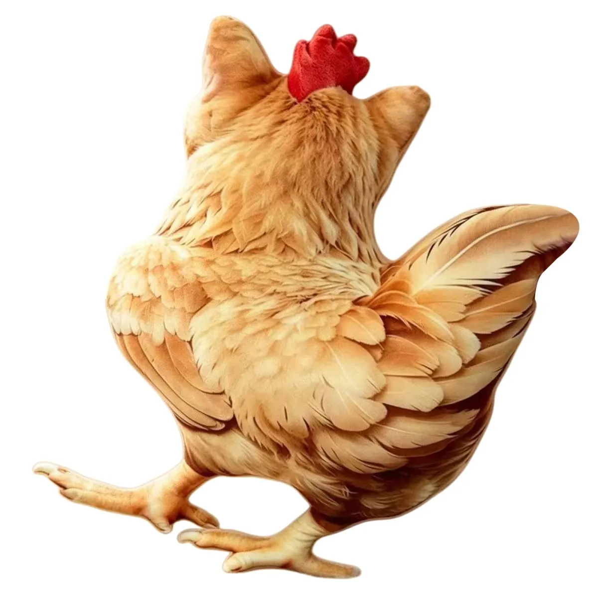 Gato frango engraçado novidade brinquedo de pelúcia animal de pelúcia sofá travesseiro 3d almofada bonito gatinho boneca decoração do quarto