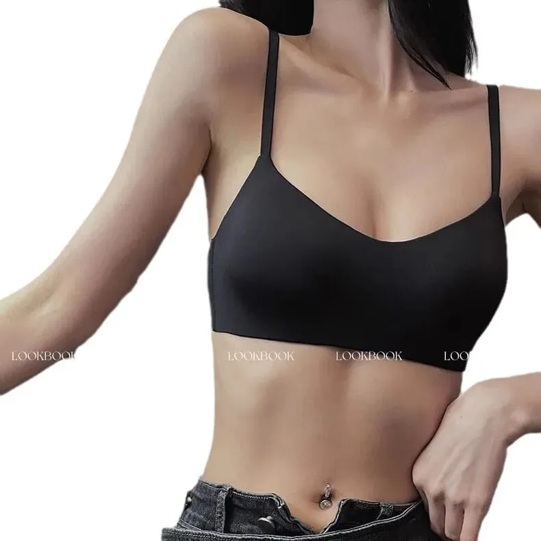 Sutiãs sem costura para mulheres peito pequeno 1/2 xícara push up sutiã sem fio sutiã feminino suporte roupa interior sexy lingerie feminina íntimos — image 6