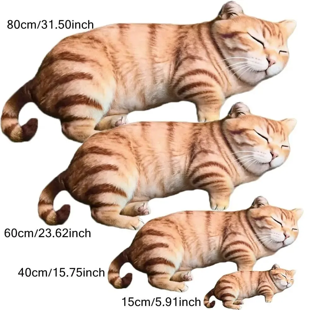 Plush Material Animal Body Pillow PP Cotton Filled 40cm Size Poultry Throw Pillows Soft Texture Cat Pattern — image 6
