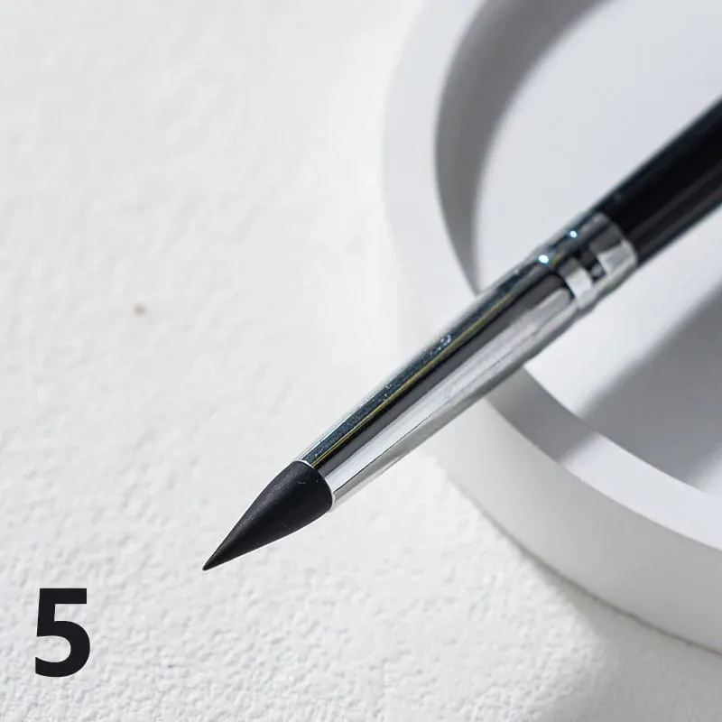 【Black Silicone Eyeliner Brush Multi-purpose Eyebrow Lipstick Brushes Easy To Use Nail Painting Pen Eyes Shaping Makeup】 — image 8