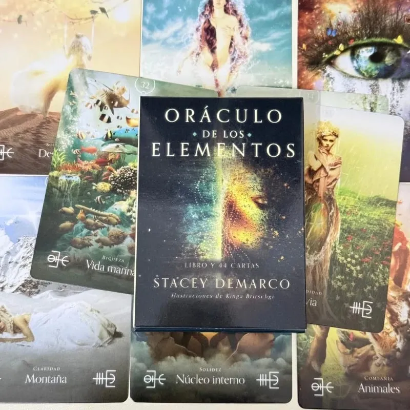 ORÁCULO DE LOS ELEMENTOS Oracle Cards 44PCs Spanish Version Fate Divination Board Game Card Games — image 6