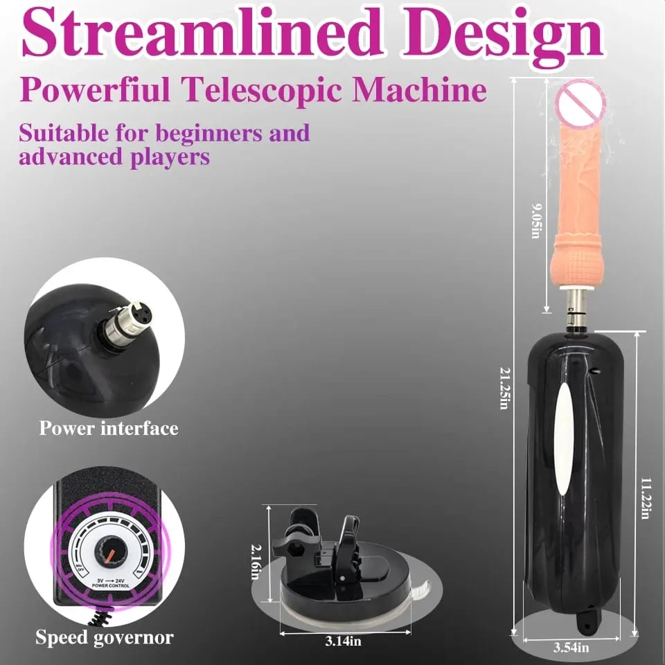 Máquina telescópica automática do vibrador da pressão da máquina do sexo com vibrador grande para brinquedos sexuais da masturbação dos homens e das mulheres — image 6