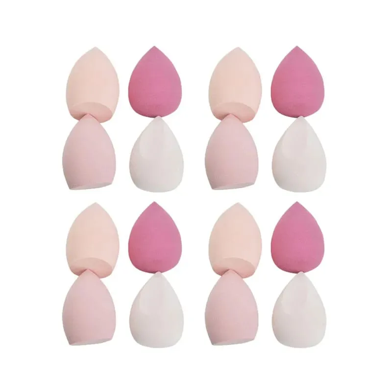 4/8/16pcs Cosmetic Puff Set Beauty Egg Wet And Dry Dual-Use Egg Makeup Foundation Sponge Air Cushion Puff Soft Makeup Tools