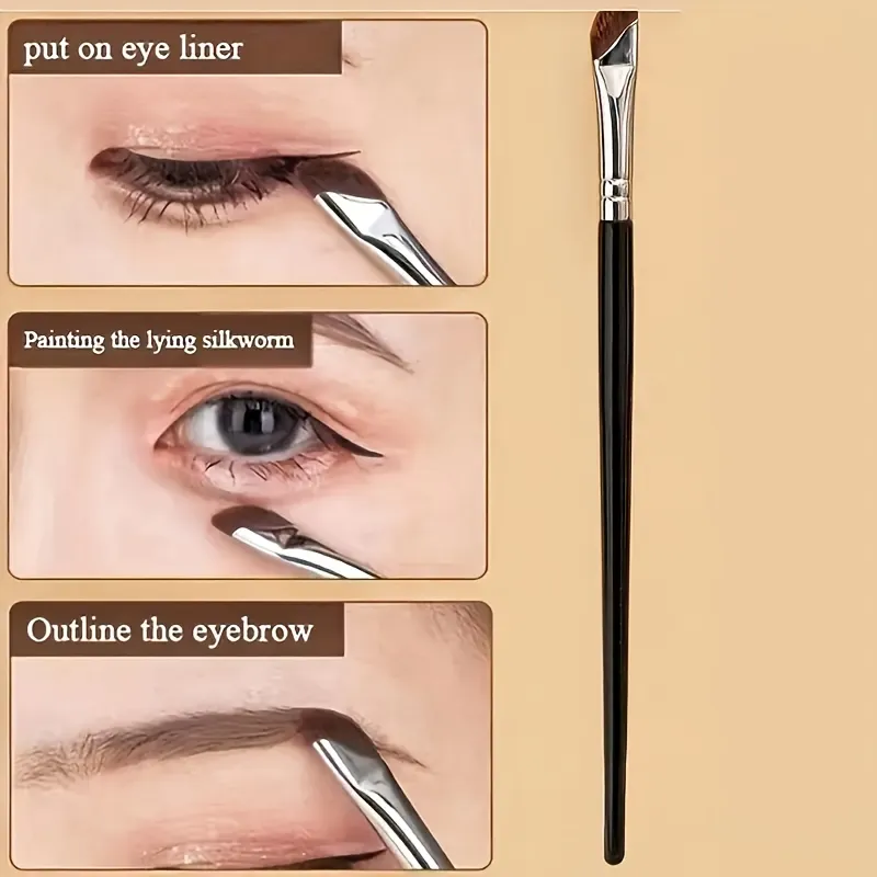 5pc Eyeliner Brush Set with Tilted Fine Blade Suitable for Precise Application - Suitable for All Skin Types Makeup Brushes Set — image 6