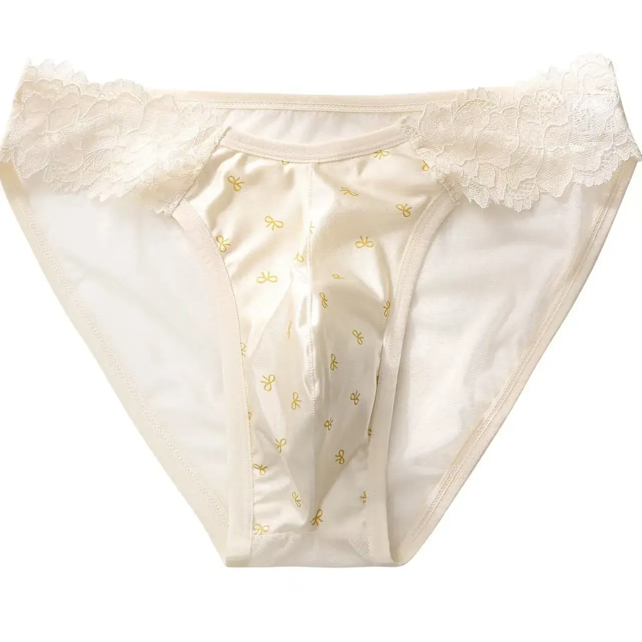 4PCSSexiga sömlösa trosor för män Ice Ultra Thin Sport Fitness Bulge Pouch trosor Man Trosor Låg midja 3256812833245883 — image 2