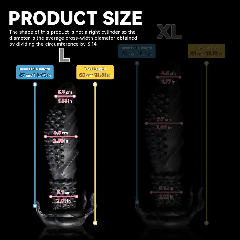 Oieffur Sexig Vuxen Anal Dildo Man Butt Plug för män Kvinnor Sexleksak i silikon med taggiga tentakel dildos för par Vuxenlek — image 8