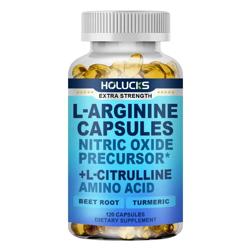 Nitric Oxide Precursor Capsules with L-Arginine & Turmeric Support Heart Wellness Reduce Fatigue & Build Lean Muscle — image 8