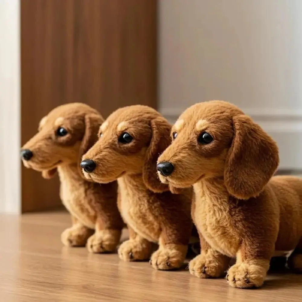 Novo design macio cão fofo imita simulação de movimento natural travesseiro realista para suporte emocional — image 6