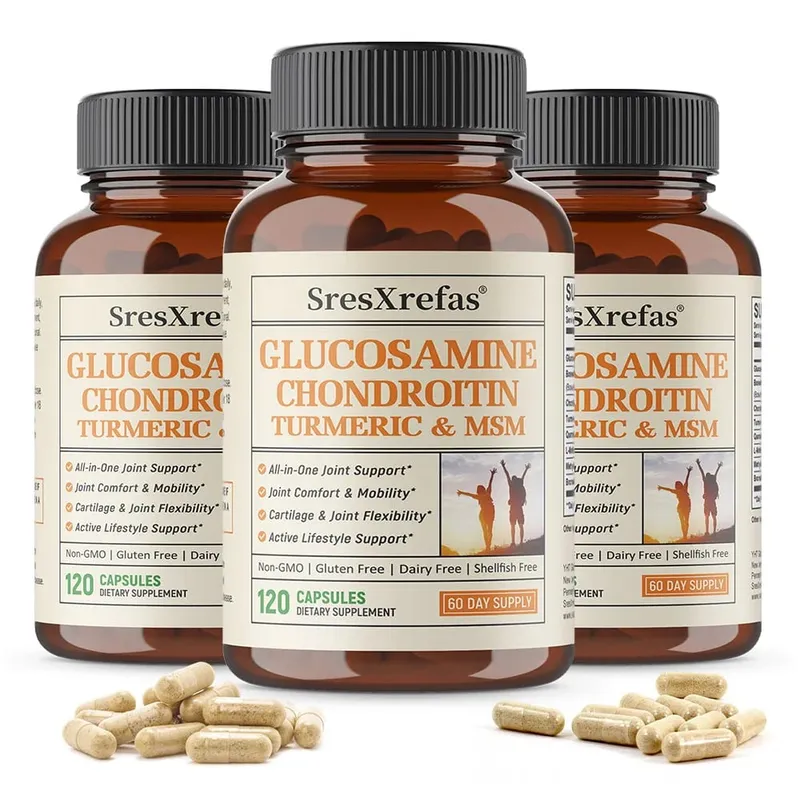 Cápsulas de força extra de glucosamina e condroitina, suporte para articulações, antioxidante, suplemento de suporte imunológico para adultos — image 11