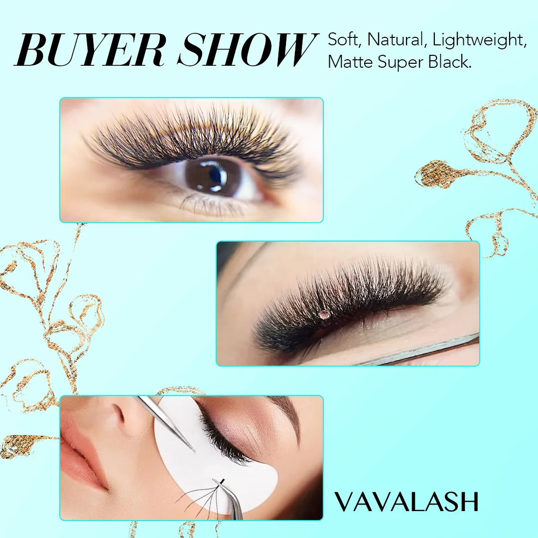 W Shape Eyelash Extension 3D 4D 5D 6D 8D Eye Lashes Natural Soft Premade Fan Lash Extensions — image 6