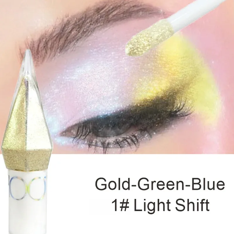 5Color Waterproof Chameleon Liquid Eyeshadow Shiny Long-Lasting Mini Sparkling Eye Shadow Metallic Pink Purple Stage Eyes Makeup