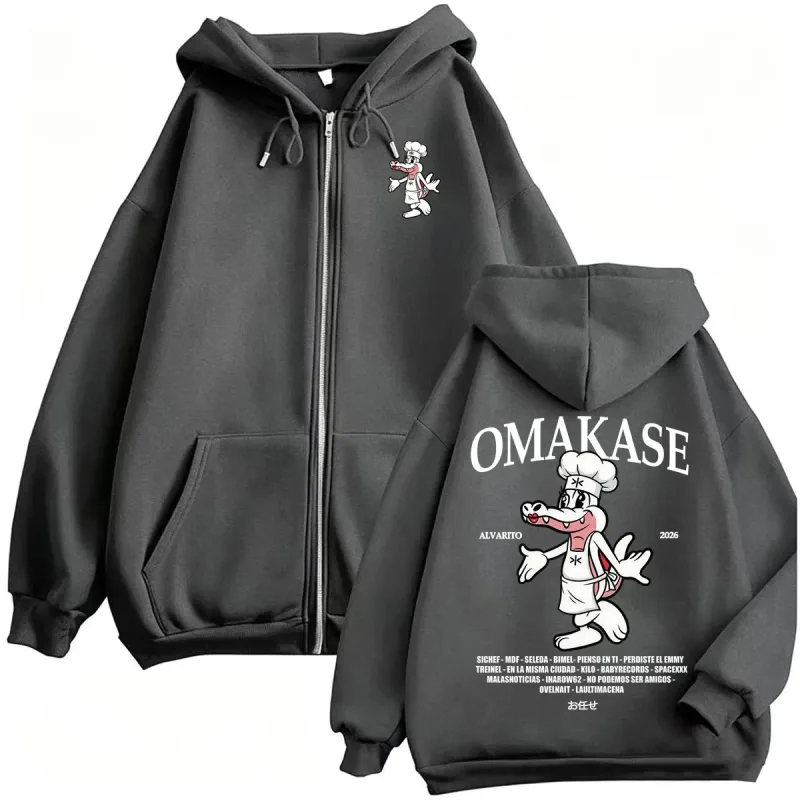 Omakase Alvaro Diaz Tour Zip Up Hoodies Men Women Harajuku Classic Retro Jacket Sweatshirt Coats Casual Bodywarmer Zipper Hoodie — image 5
