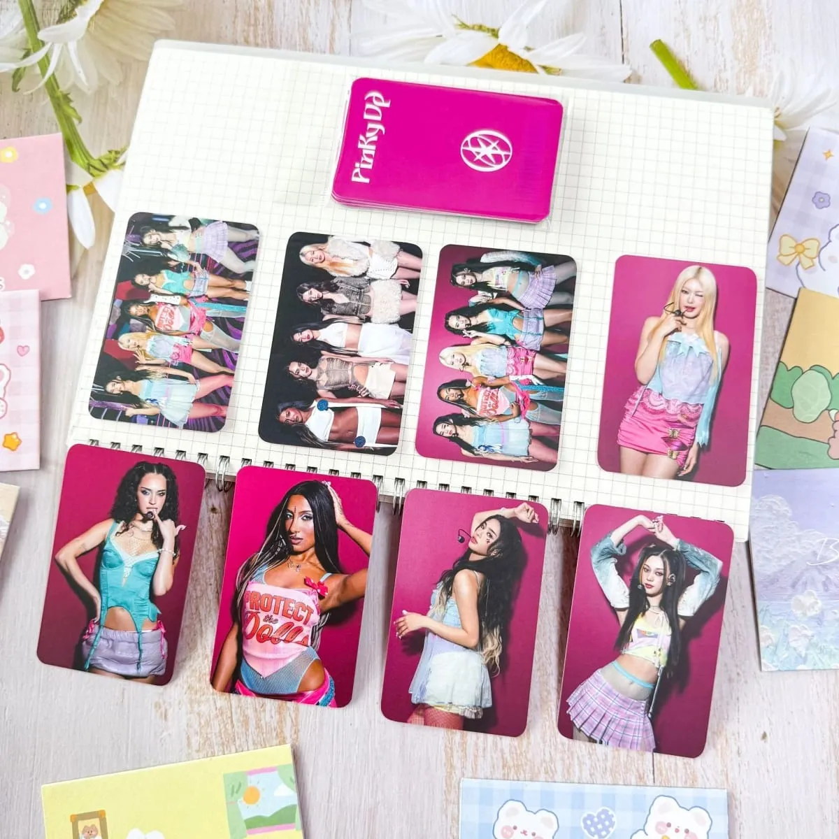 8Pcs/Set pop Idol KATSEY New Album Pinky UP CHAOS HD Printd Personal Lomo Card Photocards Fans Gift — image 5