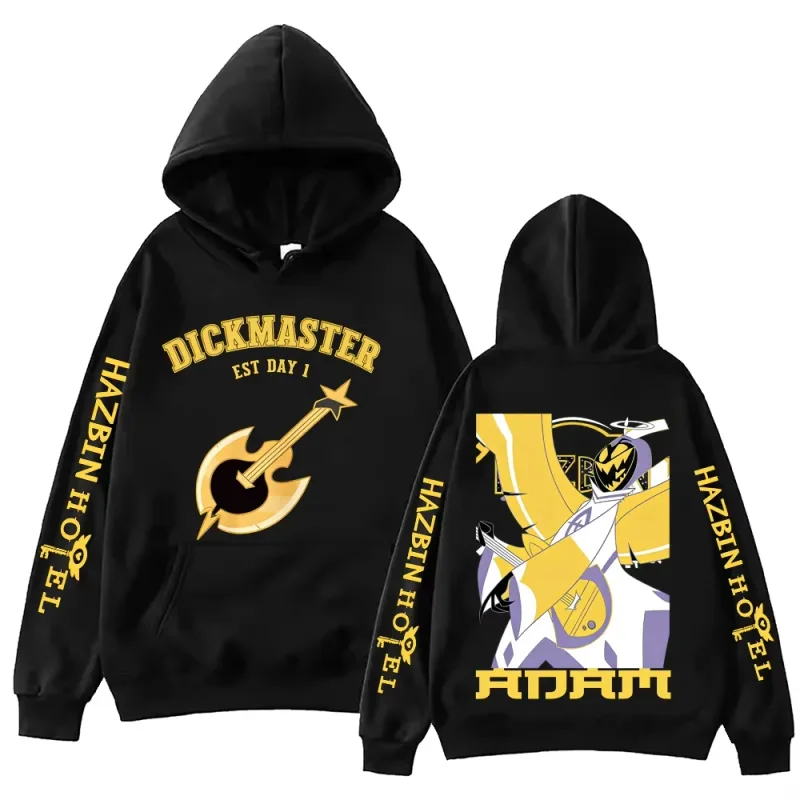 Anime Hazbin Hotel Adam Graphic Printed Hoodies For Man Woman Clothing Long Sleeve Pullover Tops Hip Hop Y2k Trendy Sweatshirt — image 2