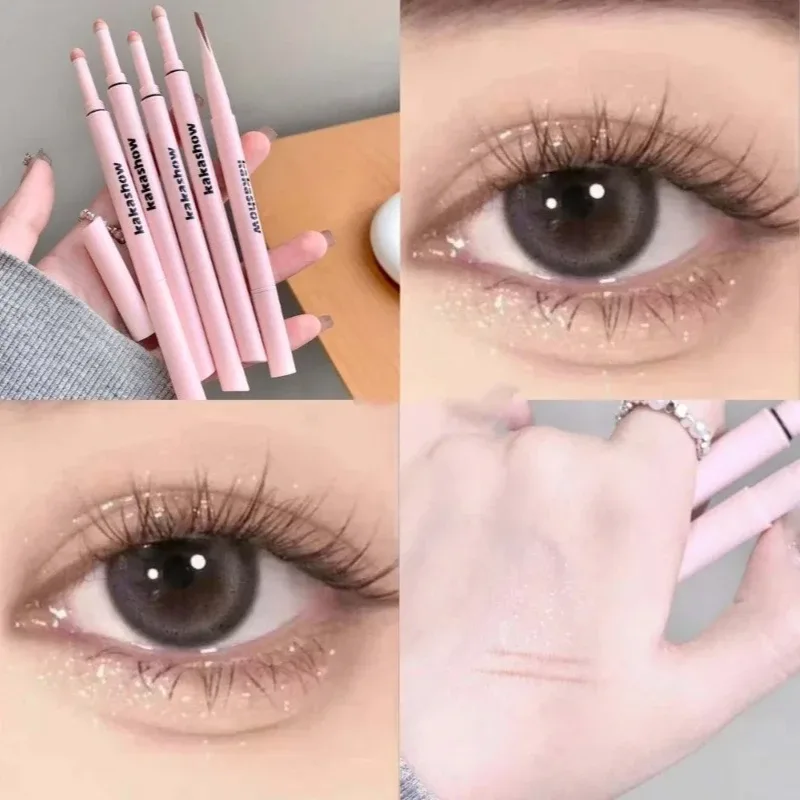 Double-end Lying Silkworm Eyeliner Shadow Highlight Glitter Matte Aegyosal Pen Natural Long Lasting Brightening Cream Eye Makeup — image 14