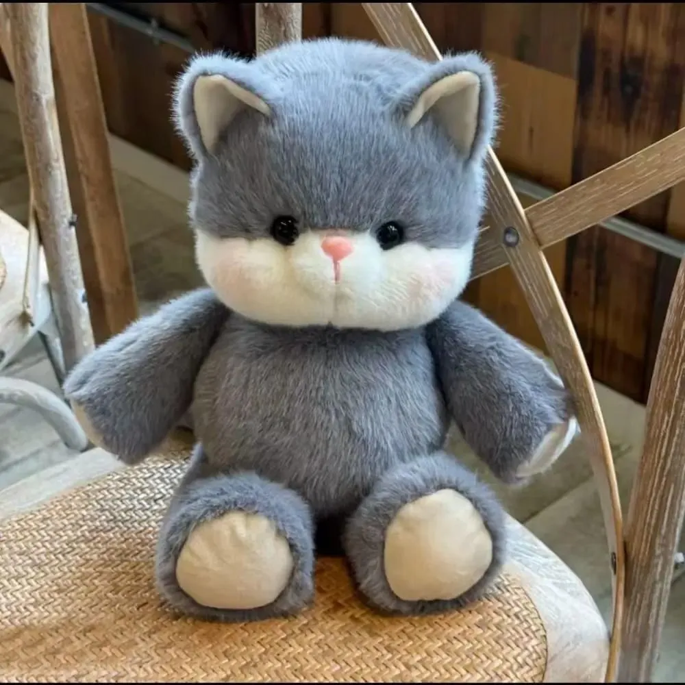 Creative Gift Soft Cat Stuffed Animal Plush Pillow Emotional Support 17.7inch Plush Toy Cat Pattern Cute Stuffed Animals Plush