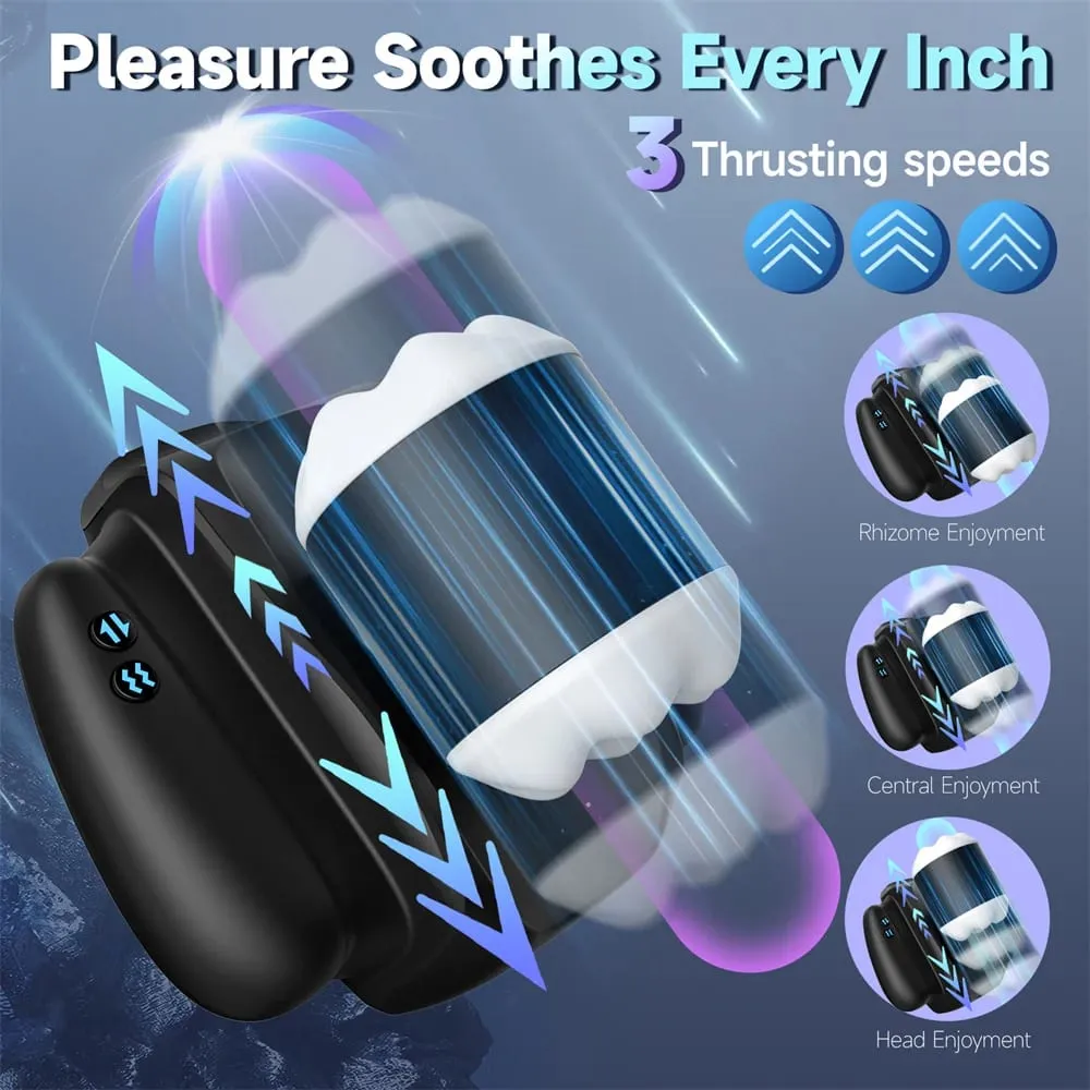 Automatic Telescopic Vibrating Male Handle Masturbator Cup Penile Stimulator Vaginal Pocket Pussy Adult Sex Machine for Men — image 3