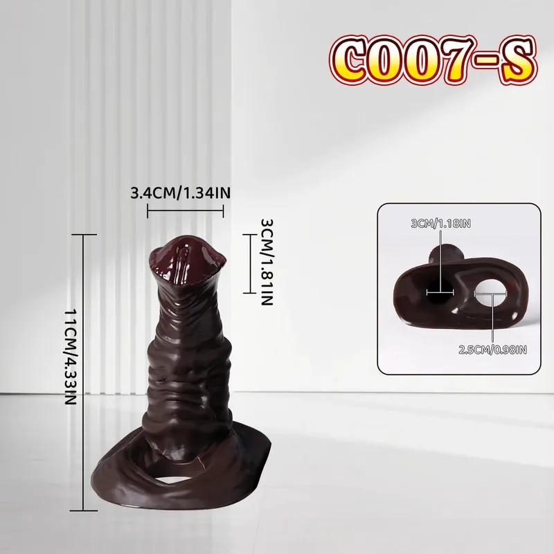 Reusable Silicone Condom Enlargement Penis Sleeve Extender Enhancer Penis Cocks Cover Adult Sex Toys For Men Women Sexual Tools