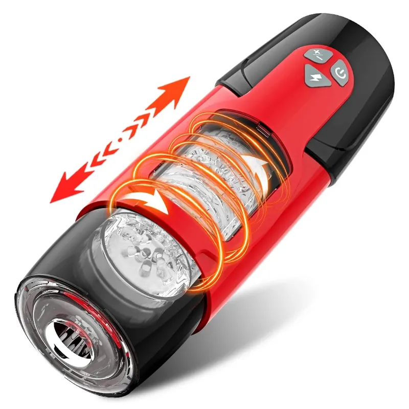 Automatic Male Masturbator Telescopic Rotation Men Masturbation Cup LCD Digital Simulation Blowjob Masturbator Sex Toys for Men
