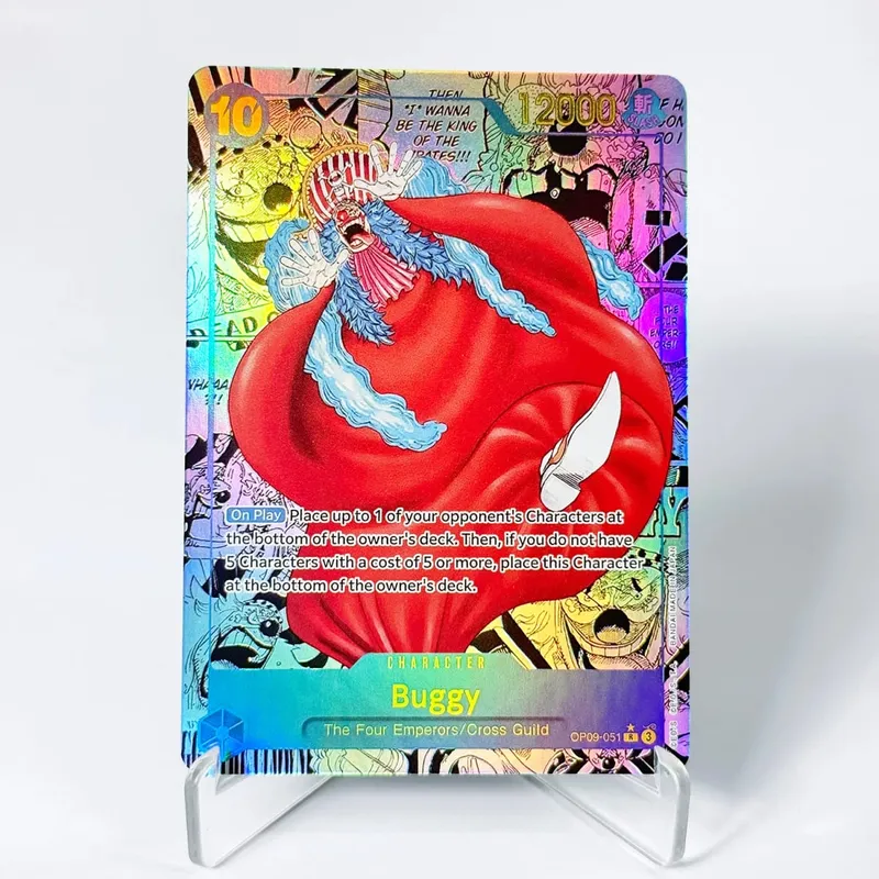 OP09 One Piece Emperors in the New World Curated Deck Luffy Shanks Roger Buggy Zoro Dragon Foil Textured Proxy Cards English — image 6