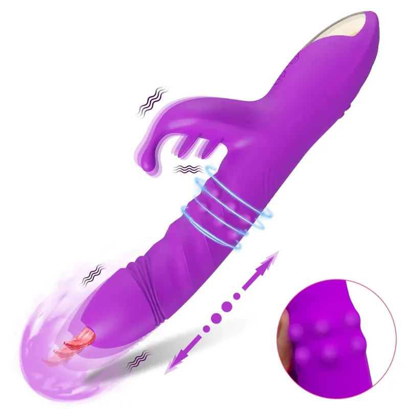 Mabilis na Orgasm Vibrator Dildo Para sa mga Babae Pagdila Heating Vibrator Klitoris G-Spot Stimulator Vibro Babae Clit Sucker Pang-adultong Sex Toy — image 11