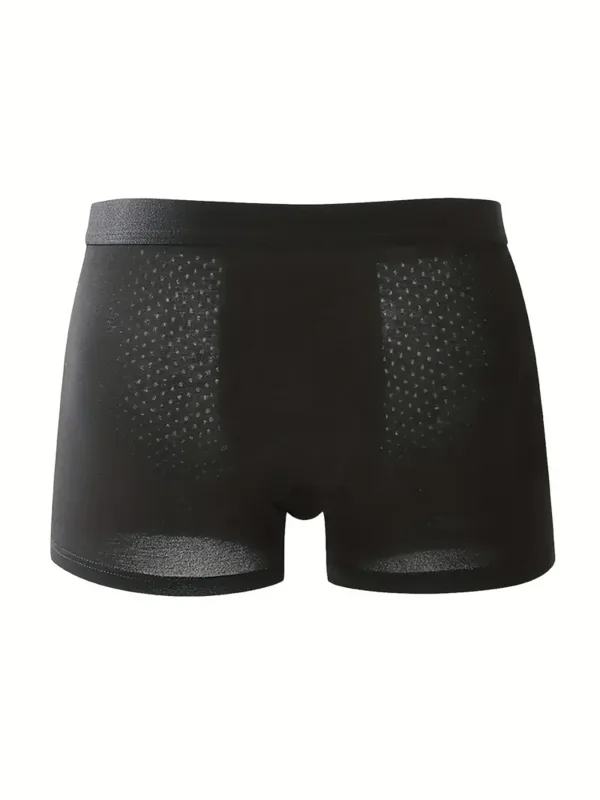 8 pçs/set roupa interior masculina malha de seda gelo calcinha respirável traceless moda calcinha masculina cor sólida boxer shorts — image 4